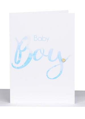 baby boy card blue