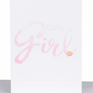 baby girl card pink