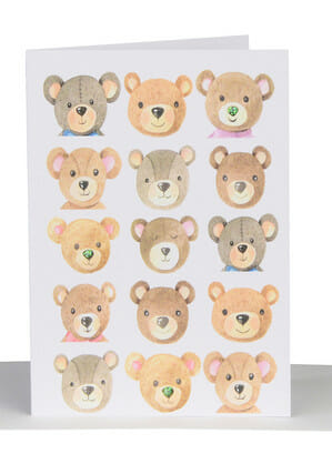teddy bear card