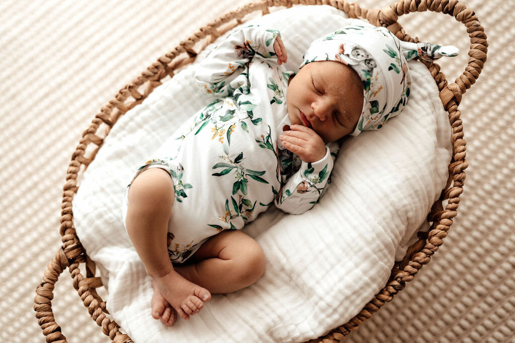 eucalypt baby bodysuit long sleeve by snuggle hunny kids