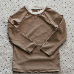 hazelnut long sleeve rashie baby shirt by bencer hazelnut