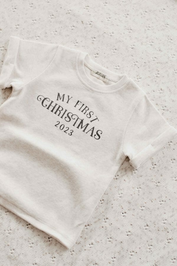 My First Christmas 2023 TShirt by Bencer & Hazelnut
